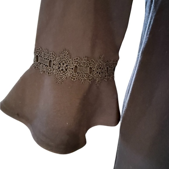 NWT Ann Taylor Lace Appliqué Bell Sleeve Shift Dress - Picture 6 of 8